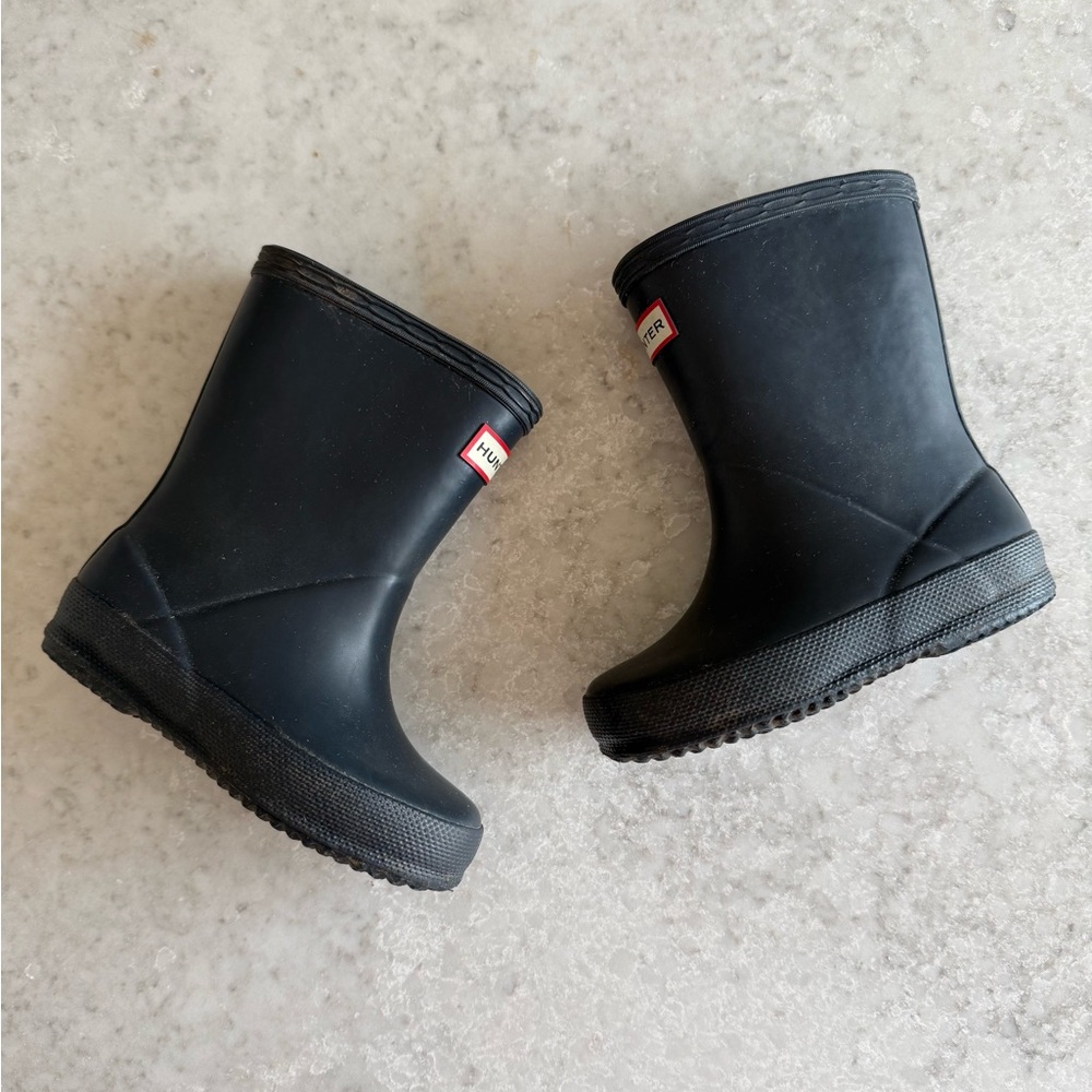 Hunter Kids Classic Black Rain Boots